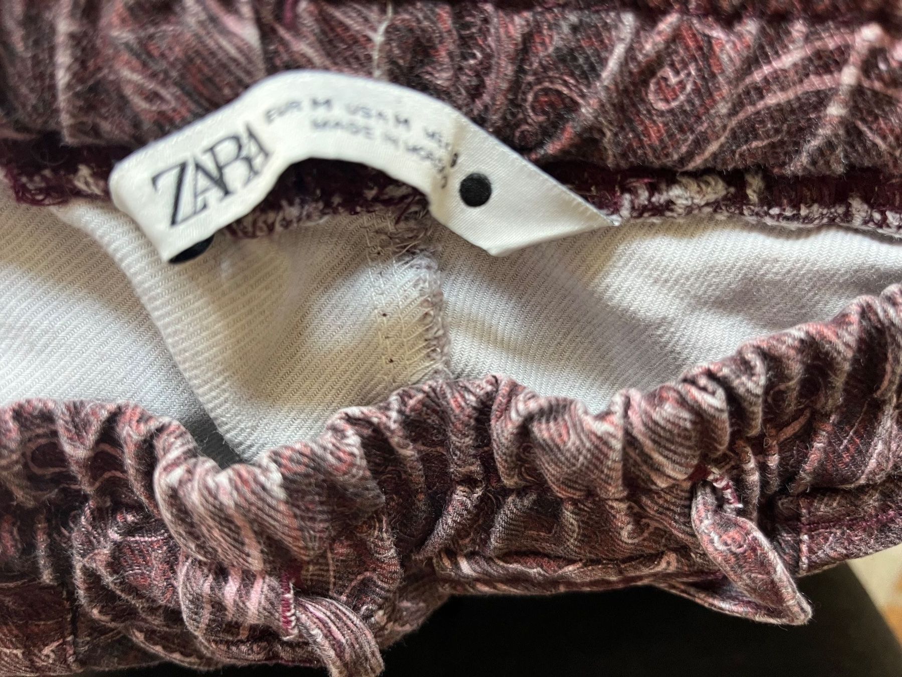 Zara Pantaloni: ZARA Joggpants GR. M, Paisley – Usato da Utzenstorf venduto da Ismaele 1