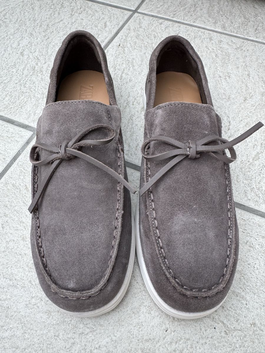 Herrenschuhe: ZARA Loafers Grey Suede  – Neu und originalverpackt aus Andelfingen von len_hc8f