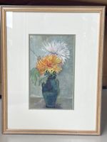 Aquarelle vase avec fleurs
