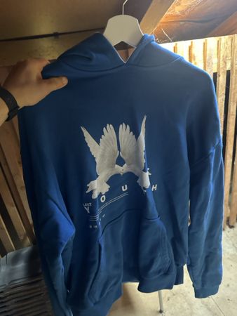 Lost Youth Kapuzenpullover blau Grösse XL gebraucht