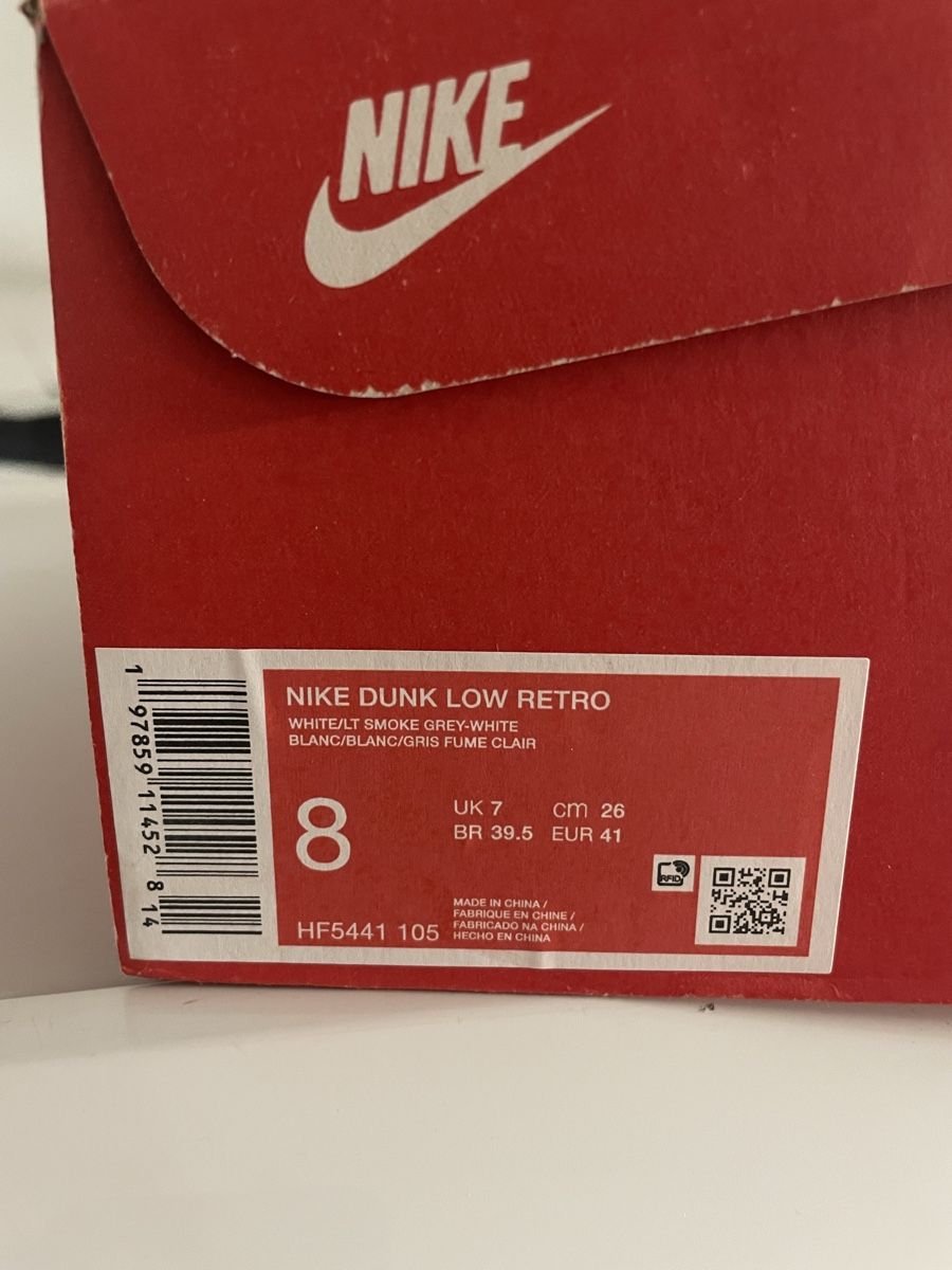 Nike Herrenschuhe: Nike Dunk Low Retro Grösse 41 Weiss – Neu (gemäss Beschreibung) aus Adlikon b.Regensdf von pat_l5mf 1