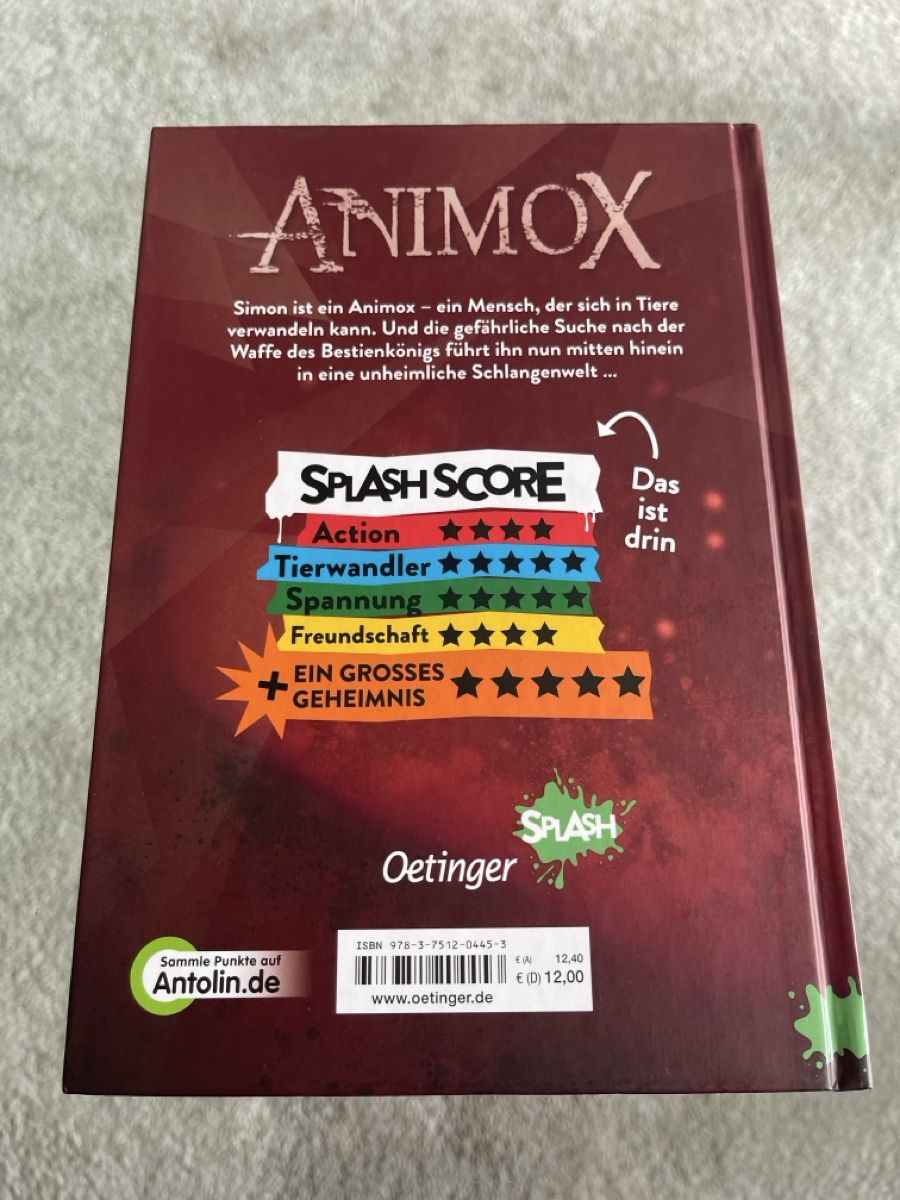 Libri: Animox Das Auge der Schlange Comic Roman  – Nuovo (secondo la descrizione) da Unterkulm venduto da AnoliOccasion 1