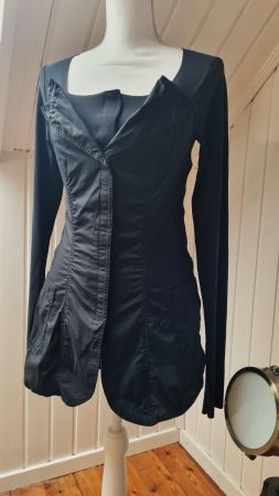 RUNDHOLZ  🖤  top bluse   schwarz   Grösse XS/S