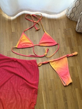 Maillot de bain multicolore 3 pièces 