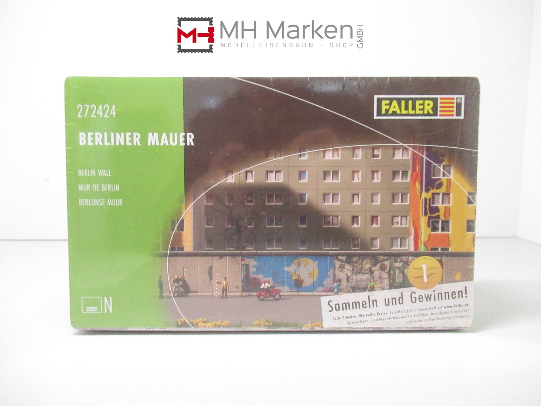 Faller Modelleisenbahnen: Faller 272424 Bausatz "Berliner Mauer"; 40 Teile in Spur N – Neu (gemäss Beschreibung) aus Basel von mhmarken