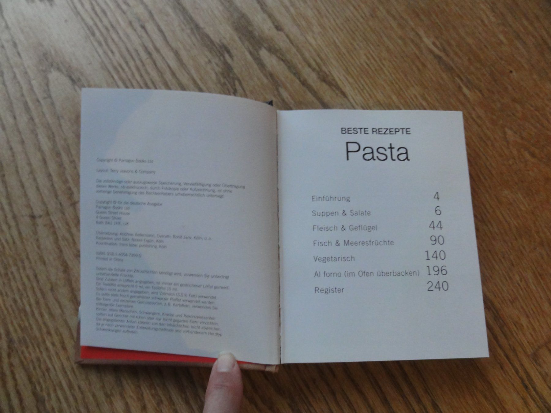 Bücher: Pasta: Über 100 köstliche Rezepte – Gebraucht aus Riedholz von Taweva 1