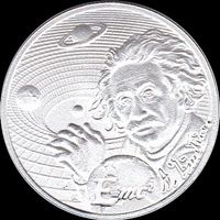 Niue 5 $ 2022 Einstein -Geistesgrössen