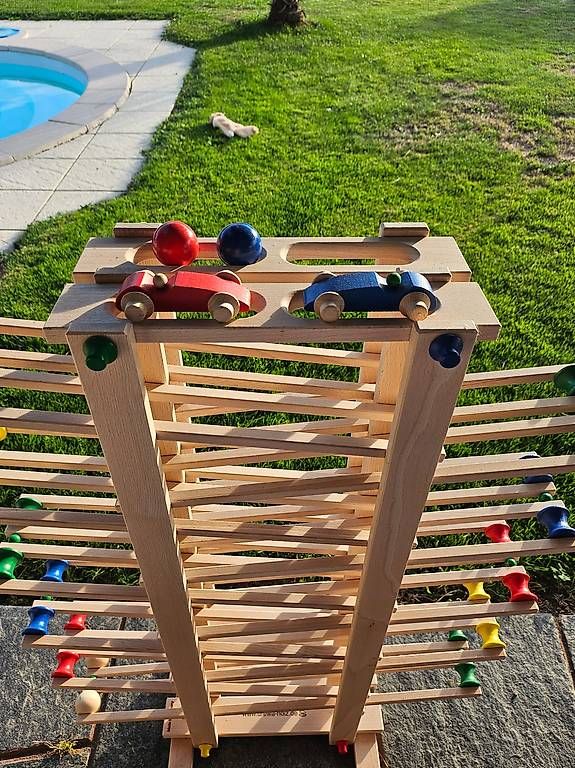 Spielzeuge: double circuit géant en bois, dès 3 ans – Gebraucht aus Noville von Laraclochris 2