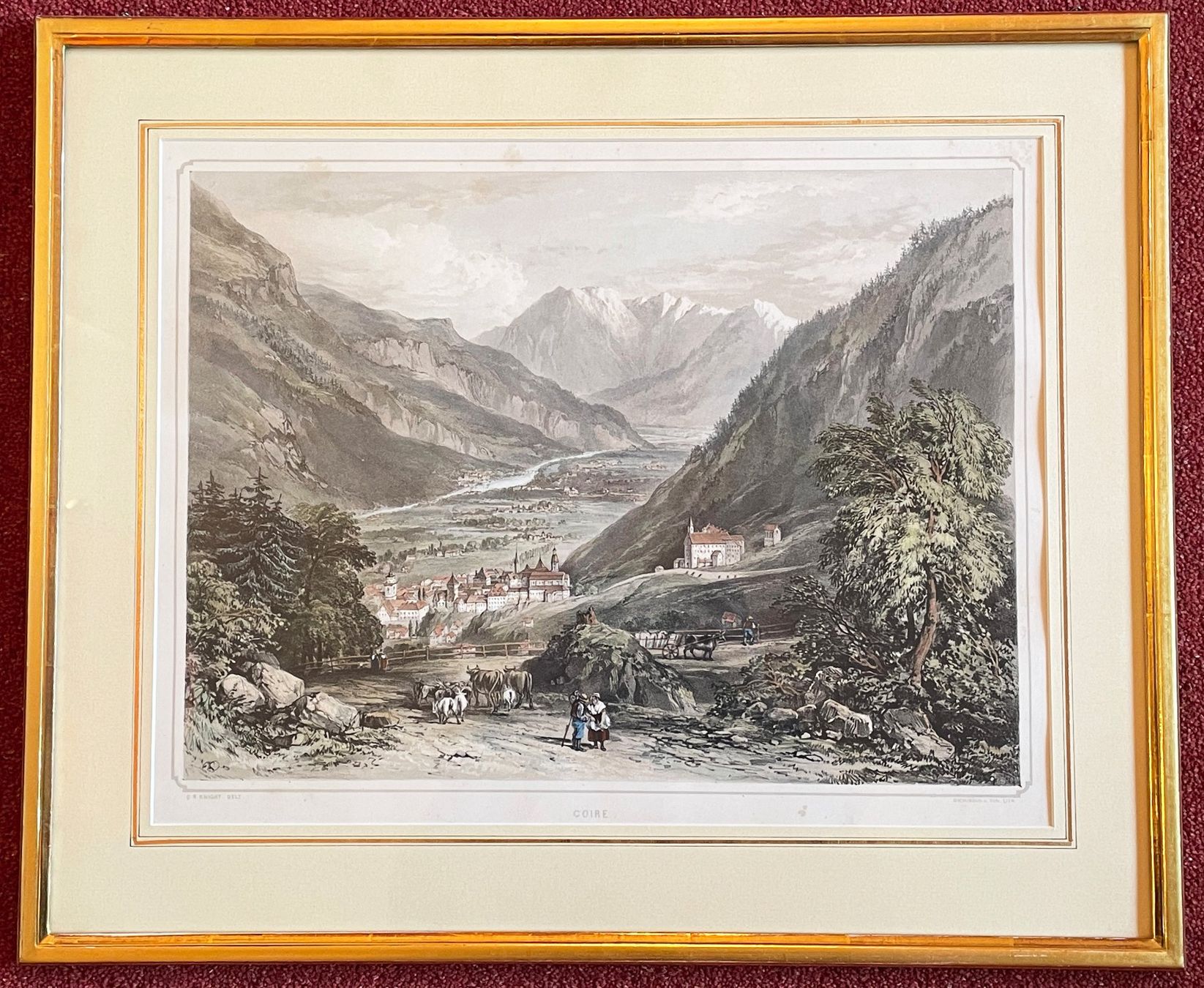 Incisioni: Stich von Chur, 47x56 cm – Usato da Chur venduto da elifornico
