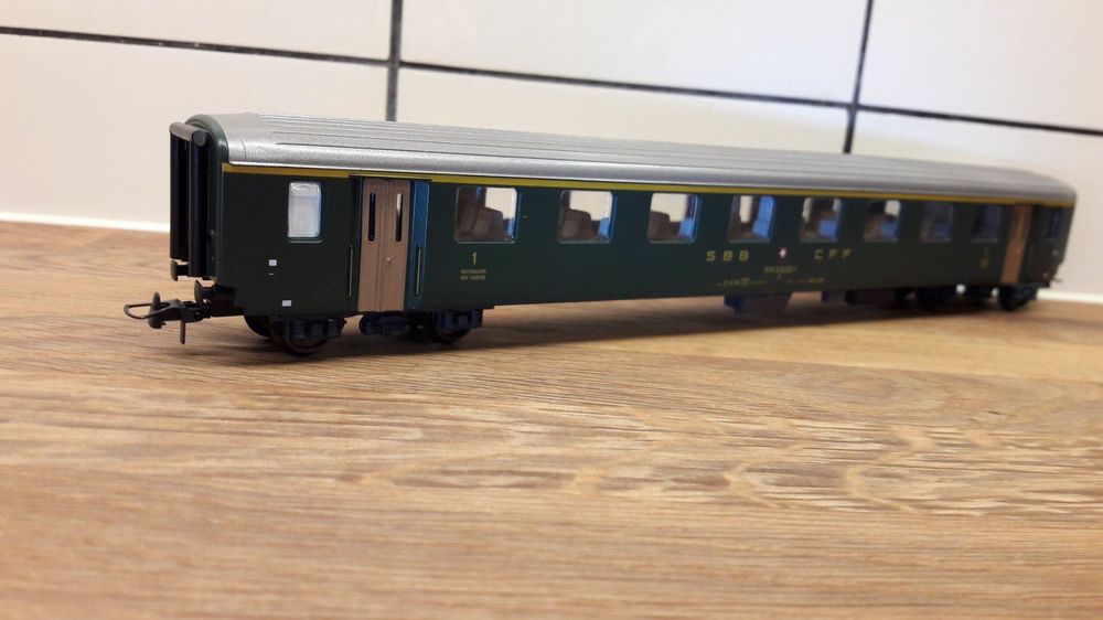 Voiture Express Verte Pocher HO 1/87 – ép. III CIWL, Pré-assemblée, Rare