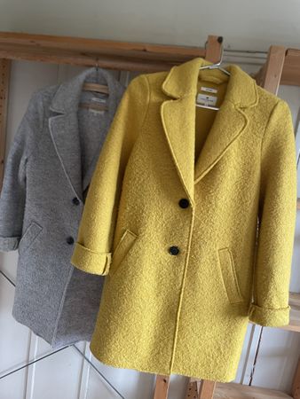 Damen Mantel mit Wolle beige & Gold Grösse S Tom Tailor gut 