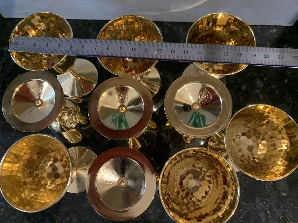 Verres: 10 Underberg Kelche, Gold – Neuf (Voir description) à Egg b. Zürich par ohtannenbaum 1