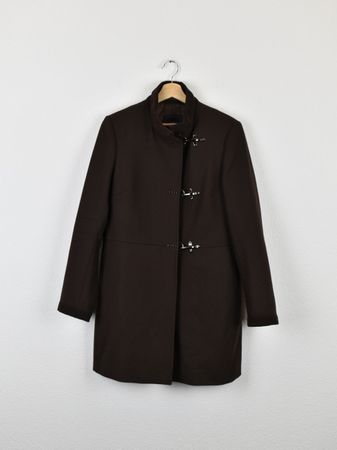 Fay Kurzmantel, braun, 100% Wolle, Gr.L/XL