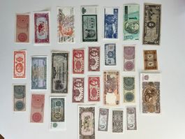Diverse historische Geldscheine Noten