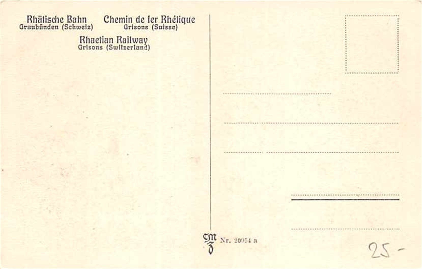 Ansichtskarten: Klosters, Silvrettagruppe – Gebraucht aus Ottikon b.Kemptth. von Neptun1974 1