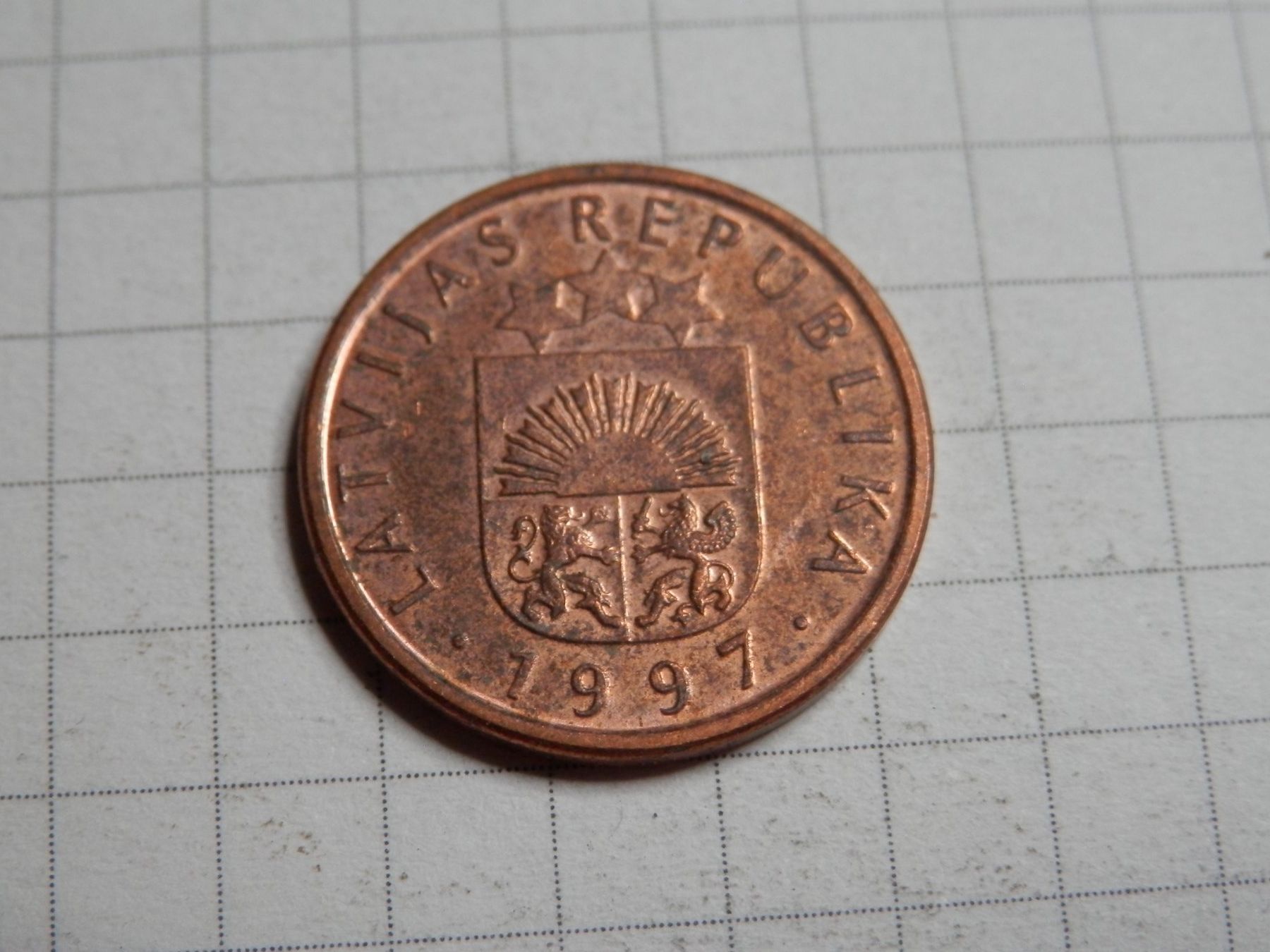 Tutti le monete: Lettland  1 Centime, 1997 – Usato da Weiach venduto da weiach81 1