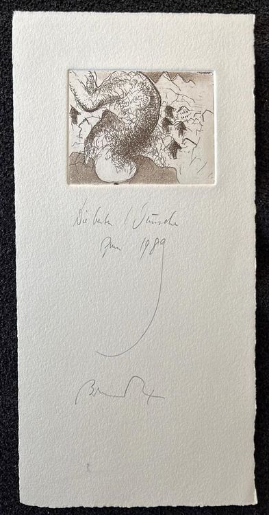 Radierung handsigniert Bruno Ritter 1989 (ID b3137) (Gebraucht) in ...