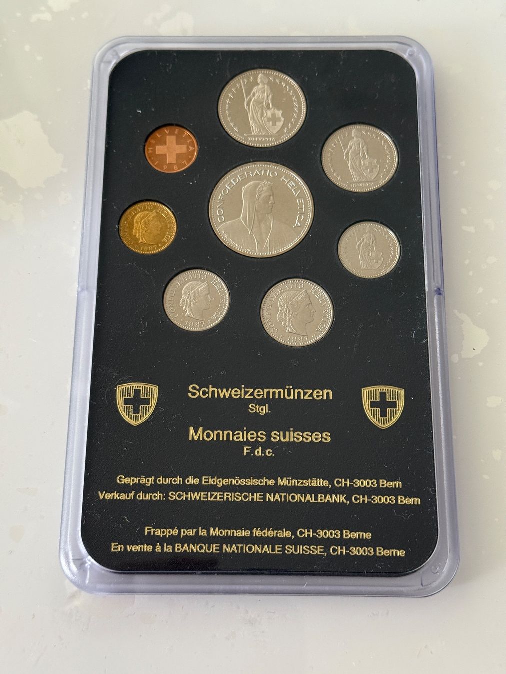 Toutes les monnaies: Schweizer Münzsatz 1987  Stempelglanz – Neuf (Voir description) à Wallisellen par SWISS_SILVER1