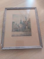 Grabado  antiguada en Marieplatz much