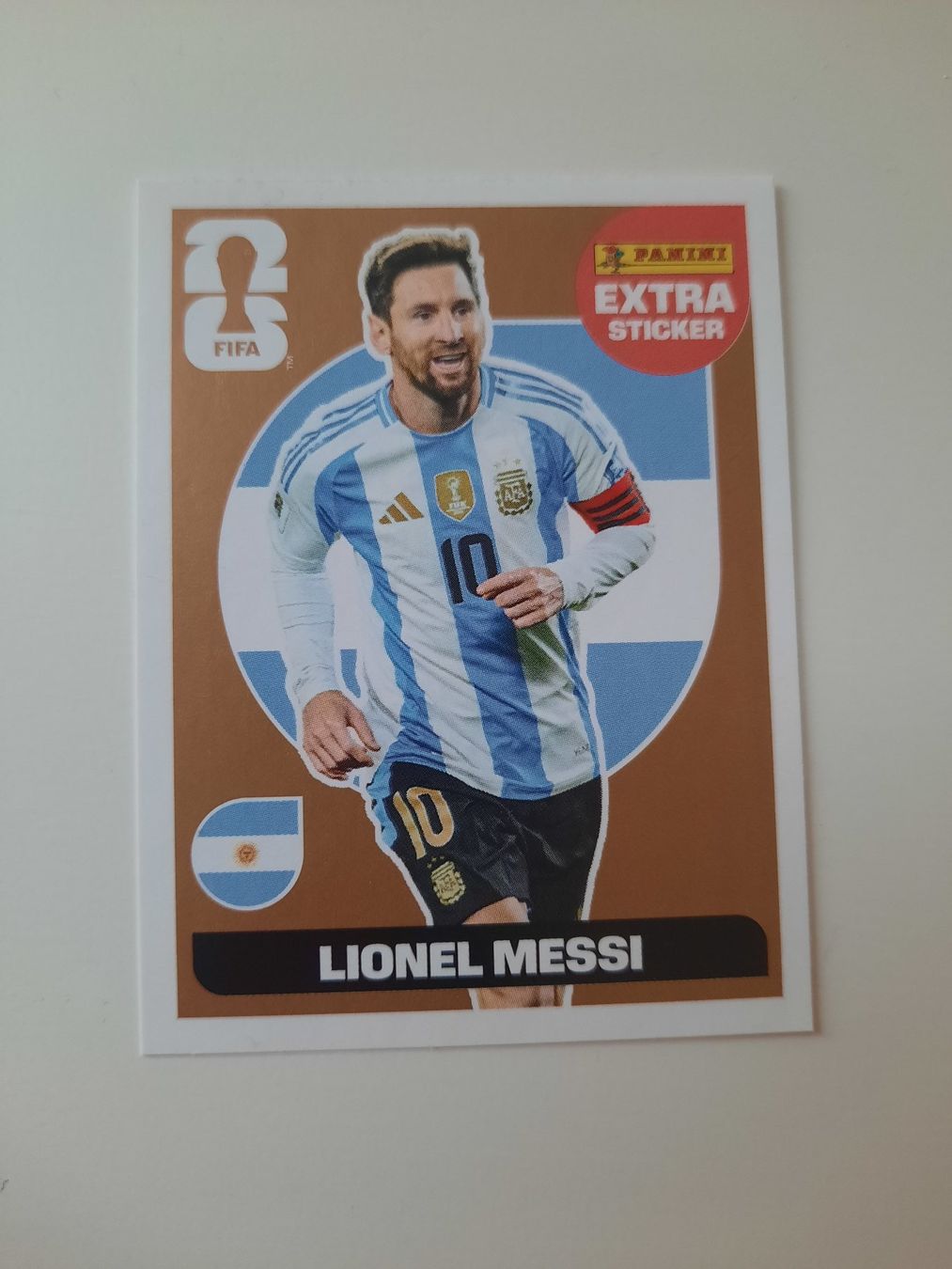 Panini Carte collezionabili: Panini 2026 Extra Sticker Lionel Messi – Usato da Rothrist venduto da Ellie