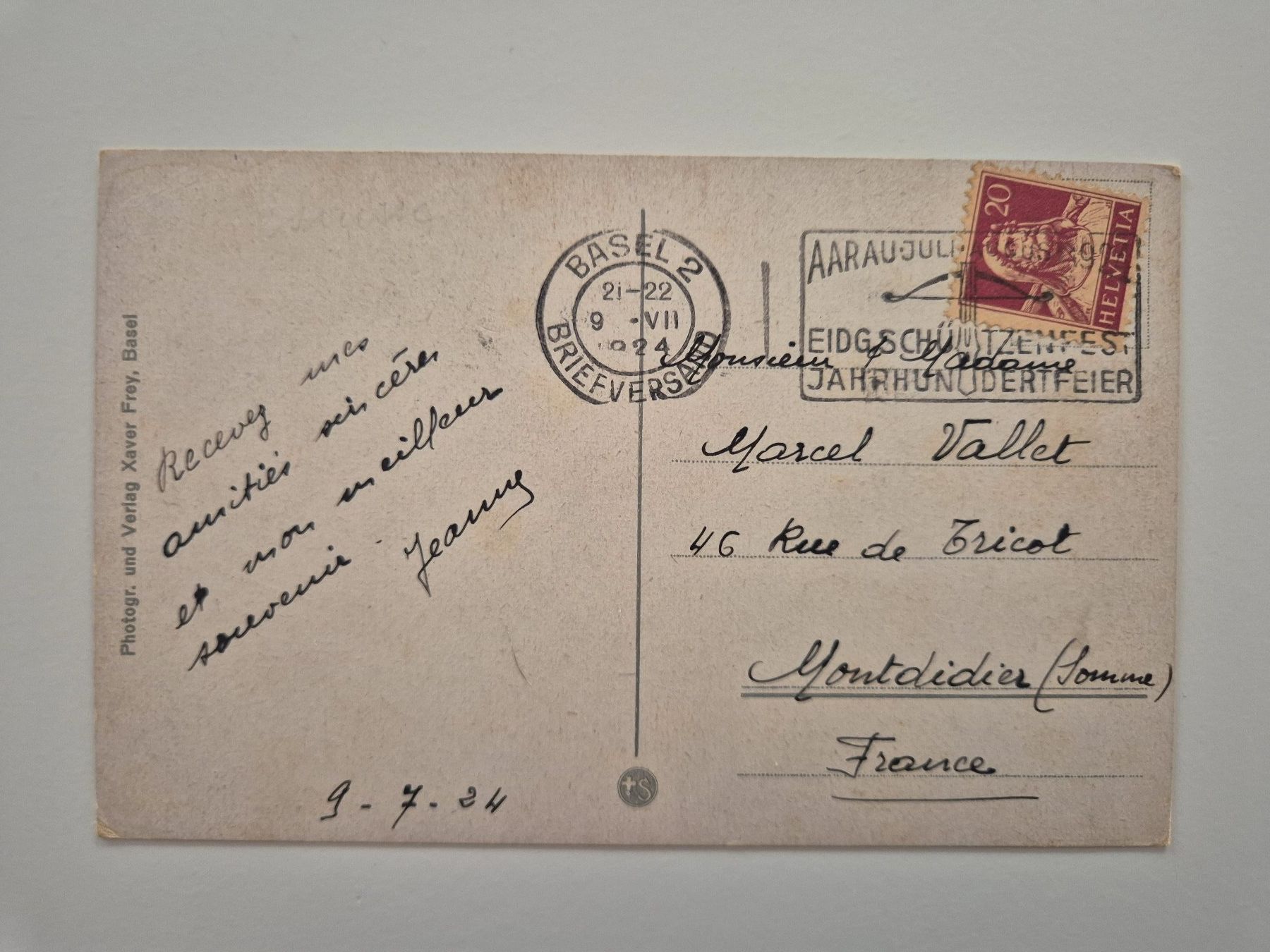 Cartoline postali: Basel, Die drei Rheinbrücken – Usato da Ettingen venduto da Pantograph163 1