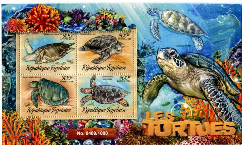 Tutti i francobolli: Block "Schildkröten". Togo. – Nuovo e nell'imballaggio originale da Basel venduto da Butsch5