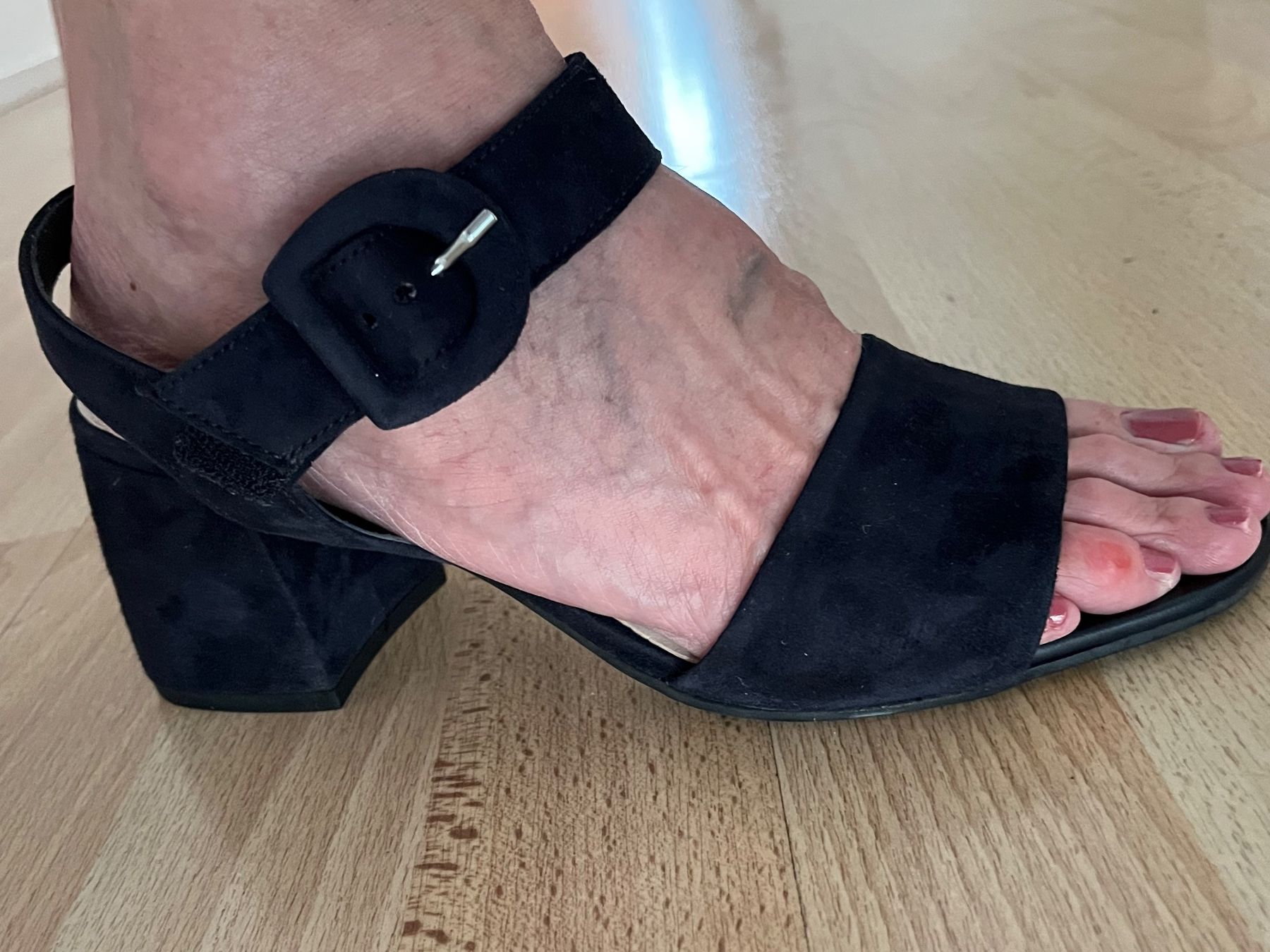 Gabor Damenschuhe: Gabor Absatzsandale dunkelblau, gr. 7 – Gebraucht aus Möhlin von Bewe67 5