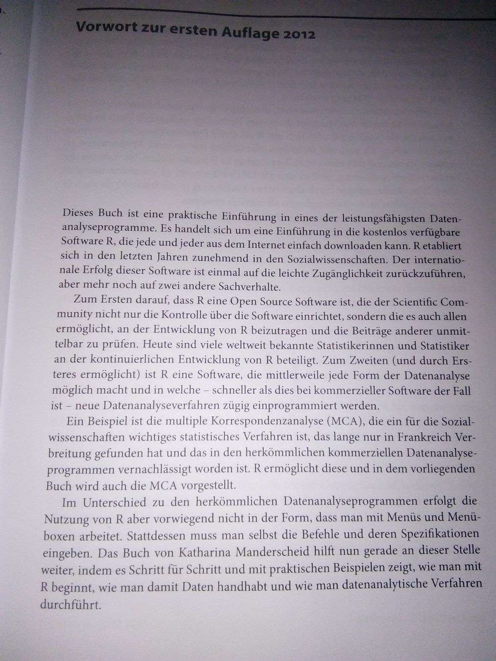 Libri: Sozialwissenschaftliche Datenanalyse mit R - Eine Einführung – Usato da St. Gallen venduto da elk2021 4