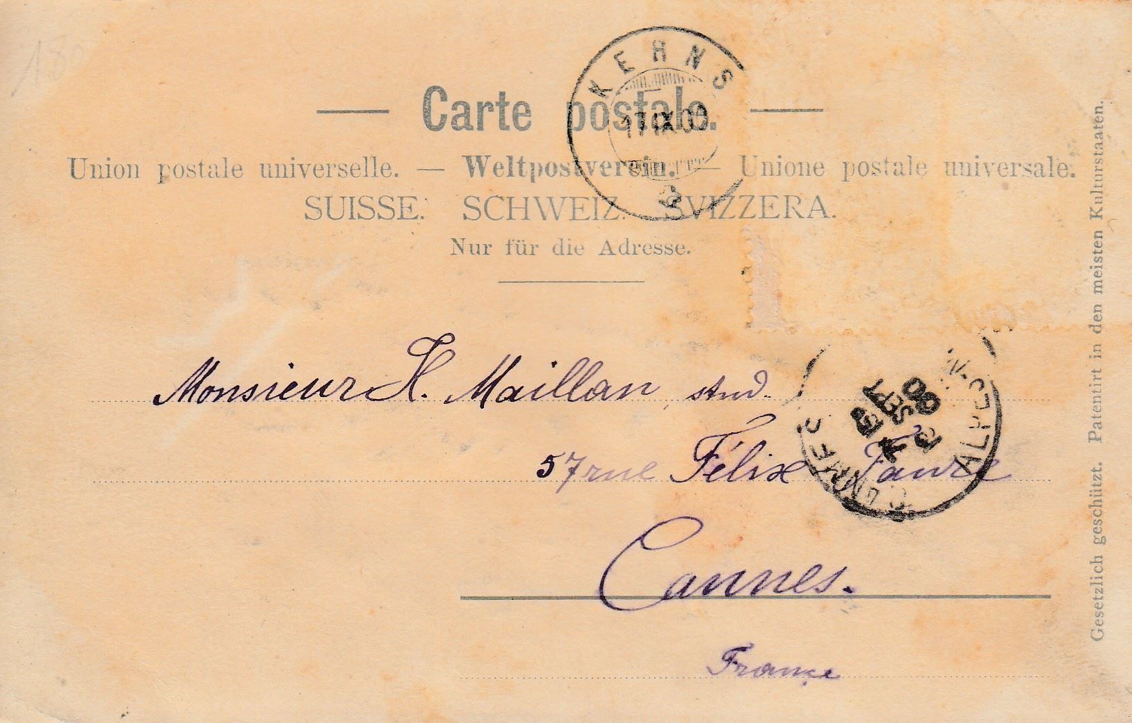 Cartoline postali: Kerns  OW        um 1900 – Usato da Brig venduto da Valcards54 1