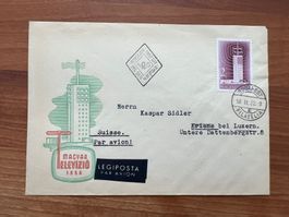 Ungarn Magyar 1958 FDC auf Erstagsbrief (M318)