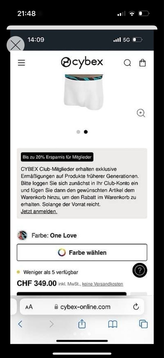 Cybex Bauch- & Rückentragen: Babytrage Cybex – Neu und originalverpackt aus Täuffelen von valdete1987 2