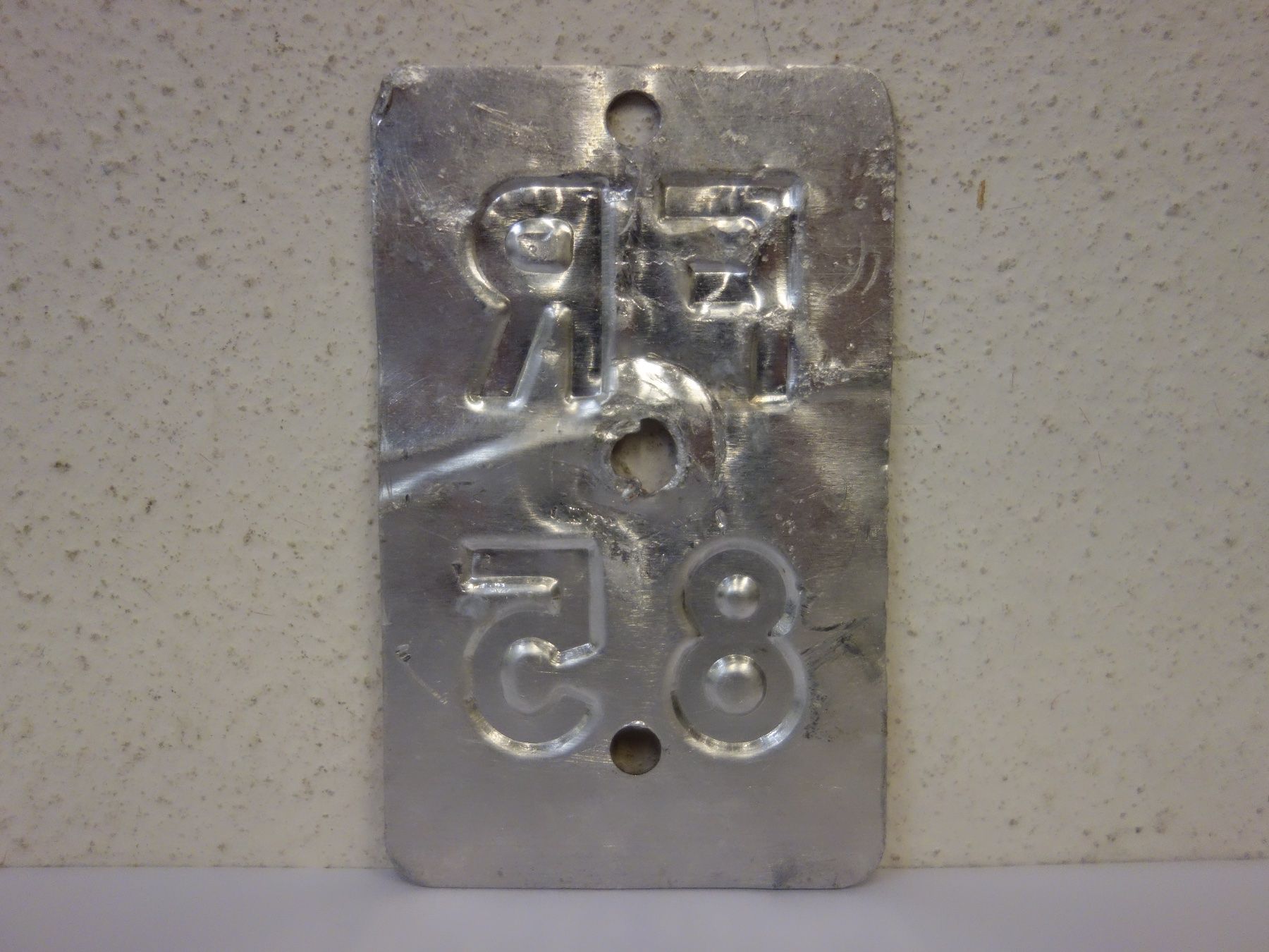 Schilder: FR 85 VELONUMMER - FAHRRADSCHILD – Gebraucht aus Kerzers von zimmergruen 1