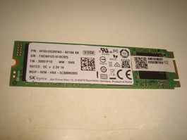 1 stück 512gb m.2 (sata) ngff ssd. Details siehe Bildern.