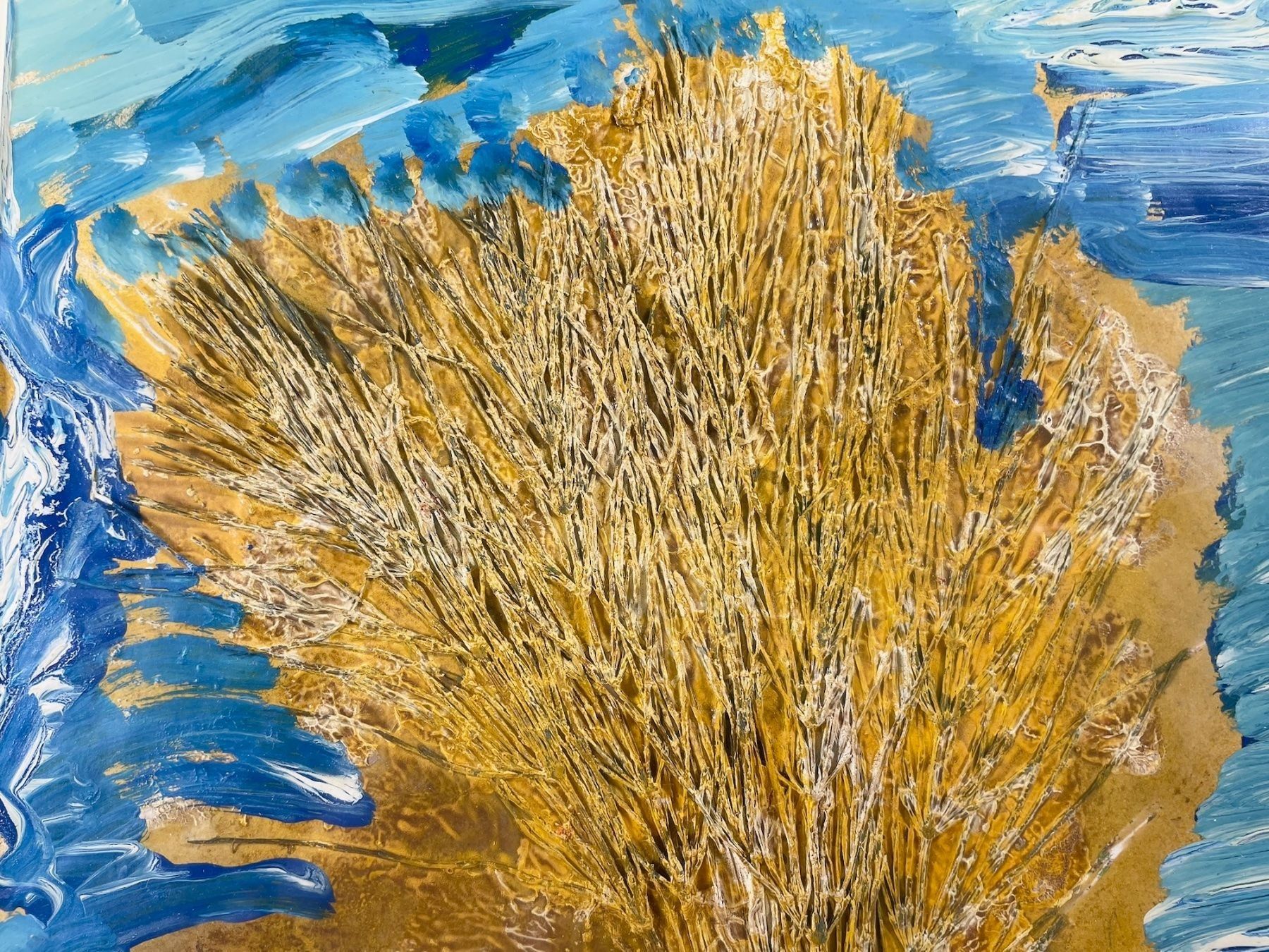 Dipinti: Acrylgemälde von Hans Krusi, monogrammiert H.K. – Usato da Basel venduto da Kaffee_und_Kunst