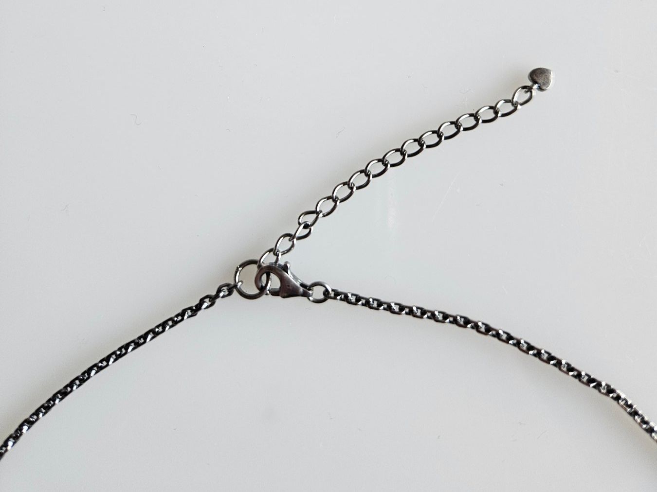 Catenine: Silber Kette mit schwarzem Onyx – Nuovo (secondo la descrizione) da Winterthur venduto da ste_tcx5 4