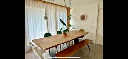 Massivholz Esstisch aus Eiche 260cm