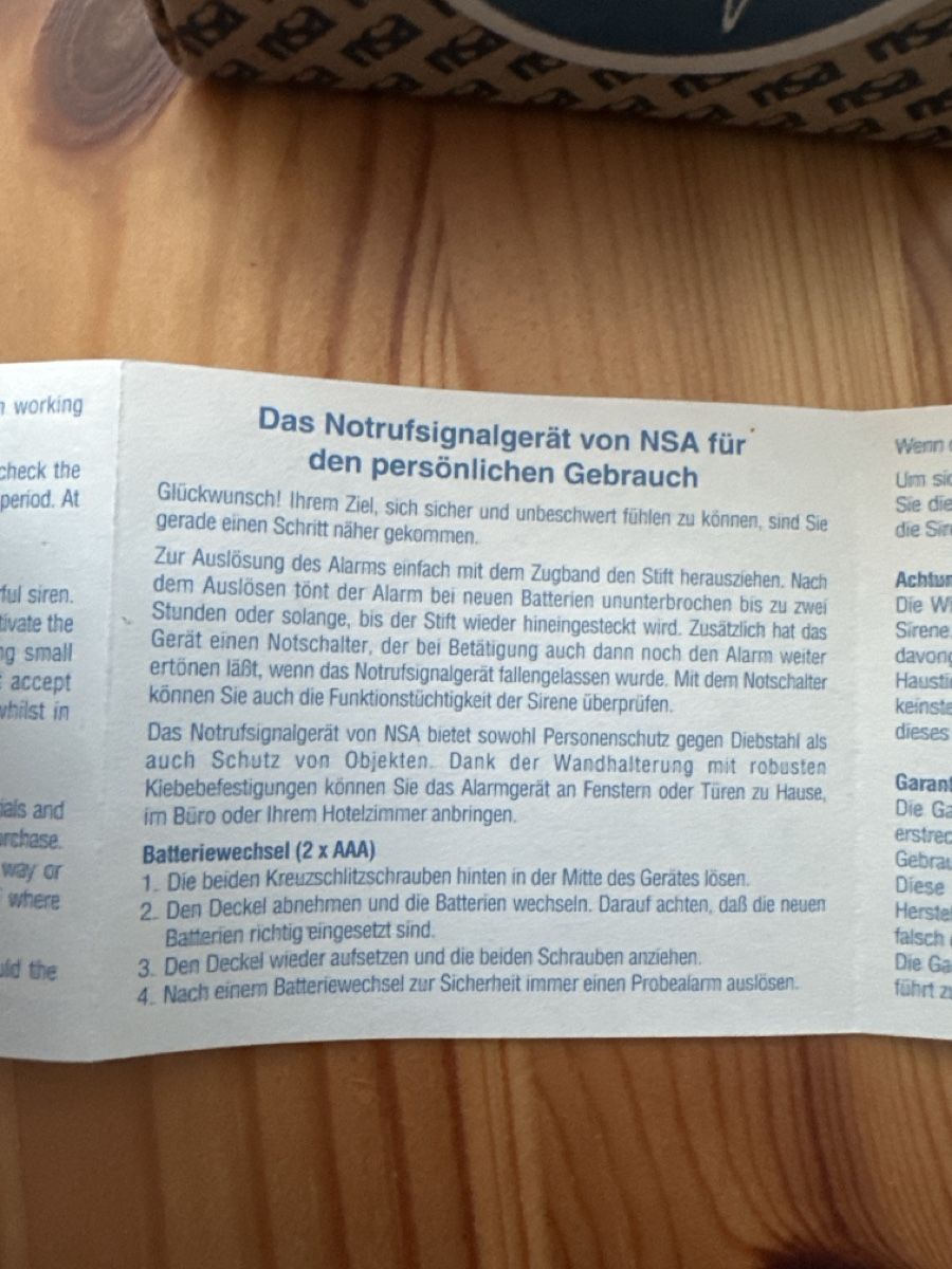 Alarmanlagen: Notrufsignalgerät – Neu (gemäss Beschreibung) aus Rebstein von Svnb03 1