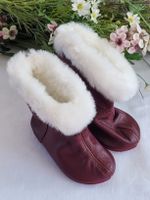 🌸 Hochwertige Annette Himstedt Winterstiefel Leder Bordeaux