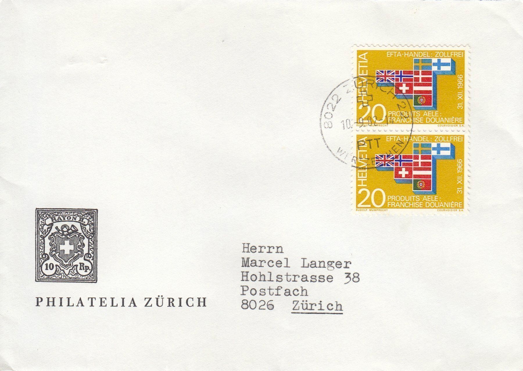 Alle Briefmarken: Philatelia Zürich, 9 Belege – Gebraucht aus Spreitenbach von Mustang_1105 6