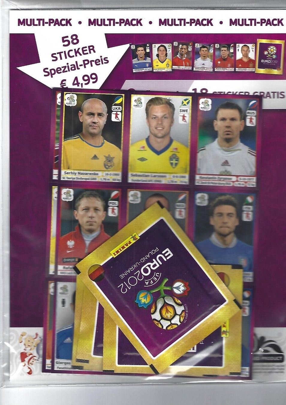 Panini Carte collezionabili: panini em 2012 multipack, mit 8 tüten – Nuovo (secondo la descrizione) da Oberglatt ZH venduto da paninistickersworld