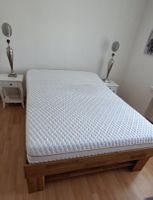 Holzbett mit 4Schubladen mit Lättli und Geltex Matratze