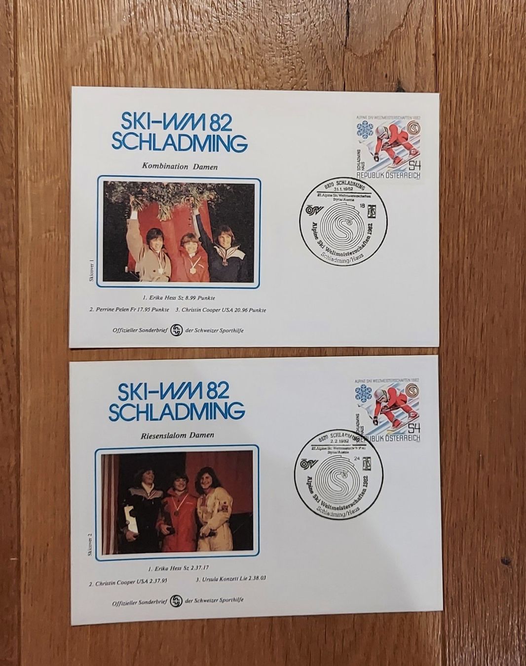 Tutti i francobolli: Ersttagsbriefe Ski-WM 1982 Schladming – Nuovo (secondo la descrizione) da Speicherschwendi venduto da Mountain010 4