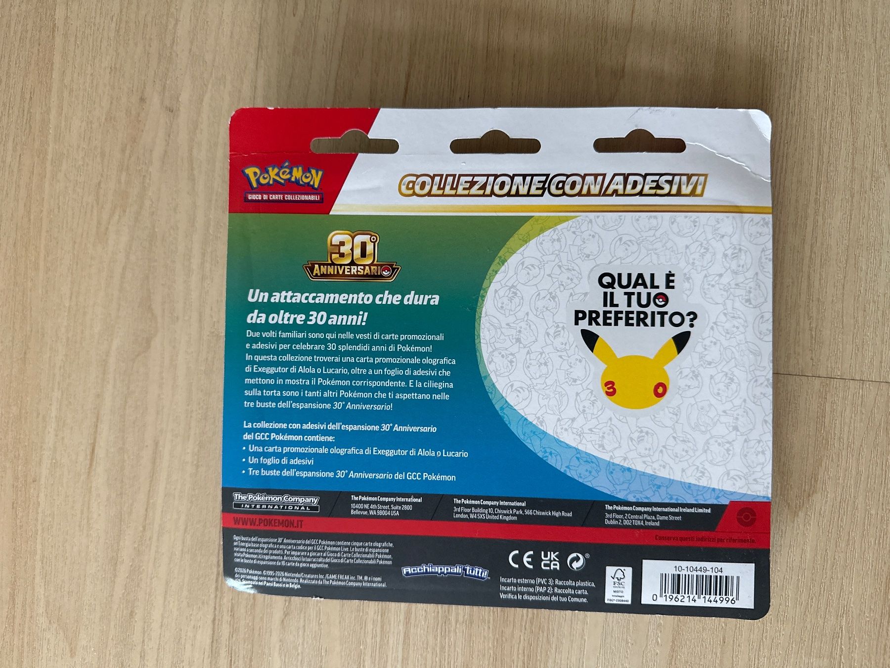 Pokémon Carte collezionabili: 30 Anniversary Sticker Collection – Usato da Jona venduto da LANadia 1