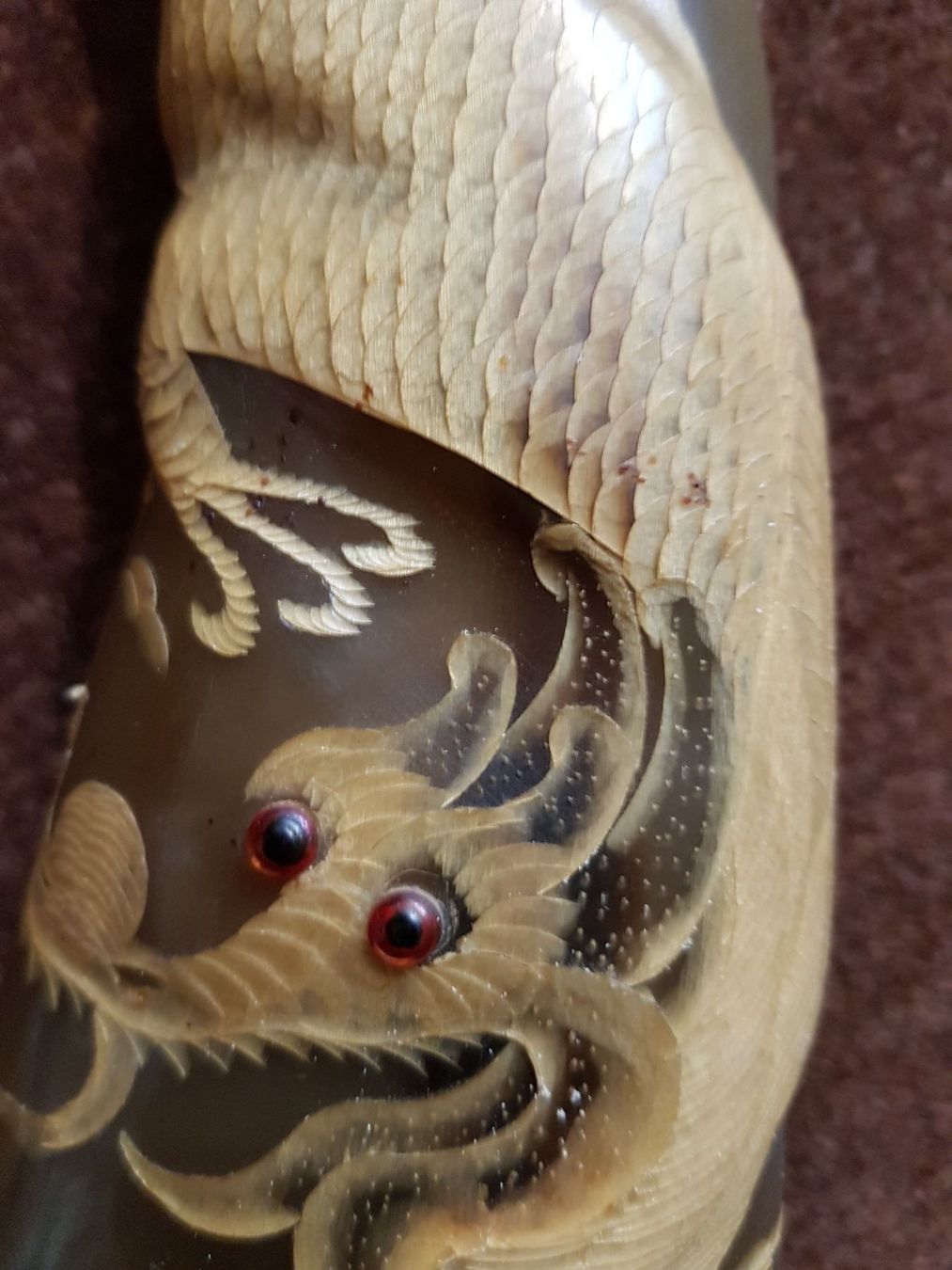 Figuren: paire   cornes travaillées dragon+phénix – Gebraucht aus Lausanne von leneko 5