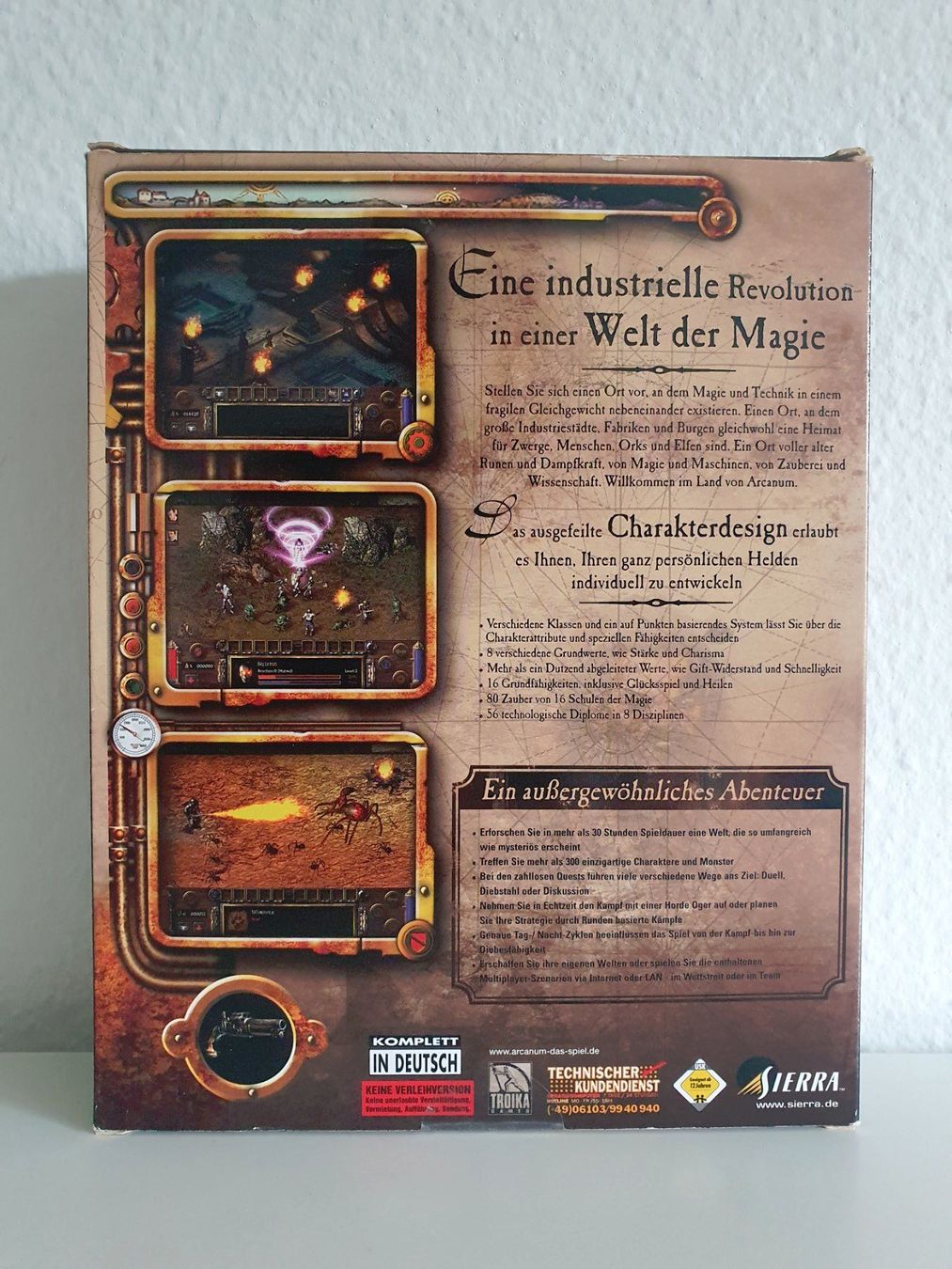 Spiele: PC Game Arcanum (2001) Big Box mit Klappcover – Gebraucht aus Greifensee von perfectioN88 3