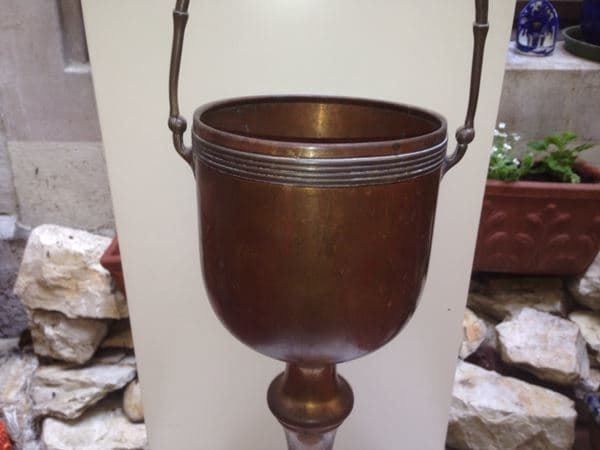 Portabottiglie: Selten Weinständer Blumenständer Kupfer – Usato da Schaffhausen venduto da vintageville 1