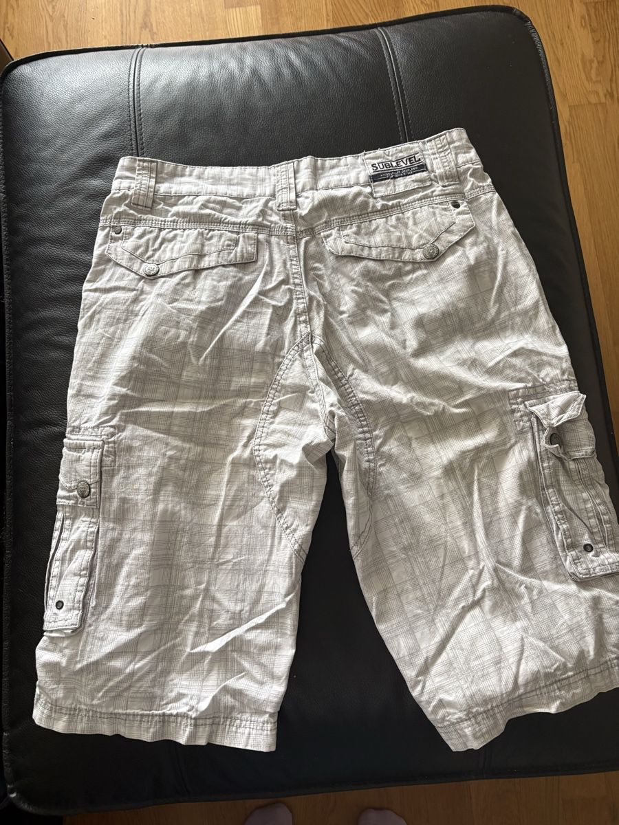 Pantaloni: Sublevel Cargo Shorts kariert Gr. 30 – Usato da Beromünster venduto da msklef 5