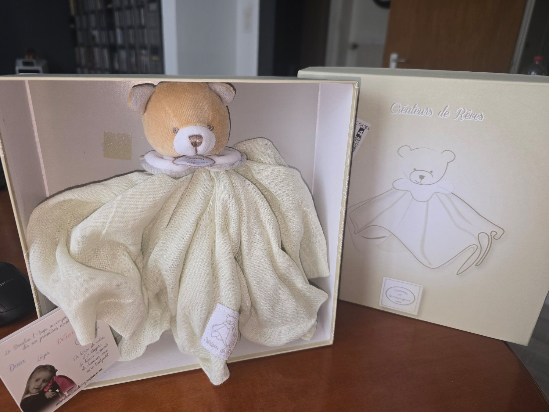 Giocattoli: DOUDOU OURSON NEUF EN LIN – Nuovo e nell'imballaggio originale da CORGEMONT venduto da hoodoo2007