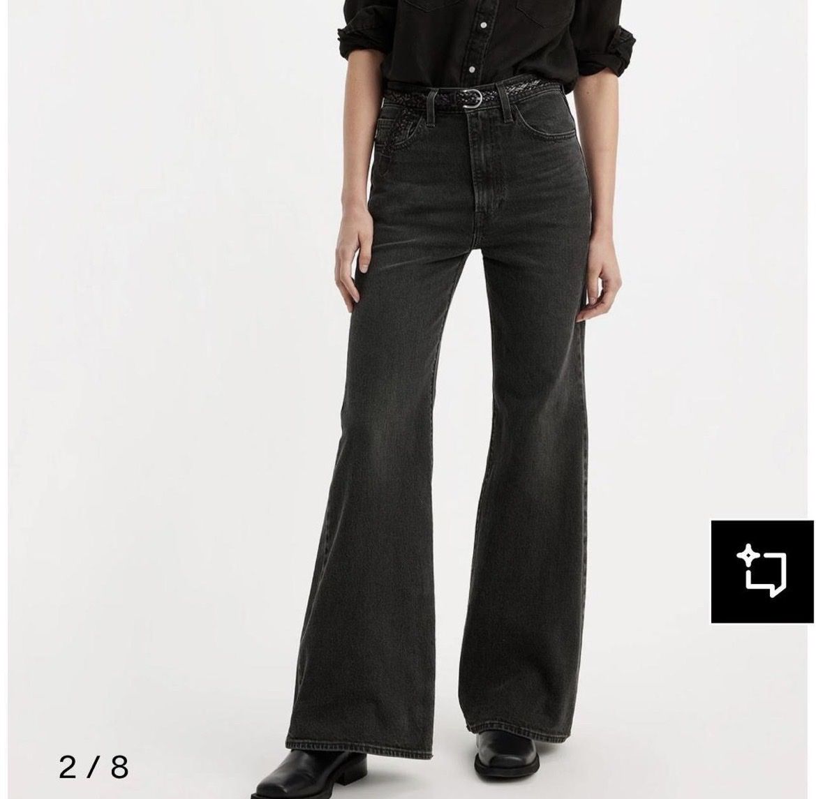 Levi's Jeans: Levis ribcage bell jeans – Usato da Genève venduto da toandfrom