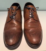 Herren Lederschuhe braun geschnürt Grösse 42 guter Zustand